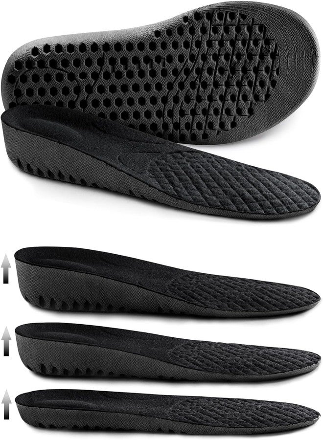 Ailaka Elastic Shock Absorbing Height Increasing Sports Shoe Insoles, Soft Breathable Honeycomb Orthotic Replacement Inserts for Men & Women - Image 1
